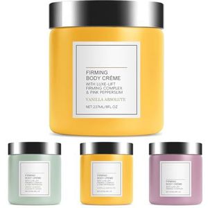 Champagne Lift Verstevigende lichaamscrème, luxueuze vochtinbrengende en verstevigende vochtinbrengende crème voor armen, benen en lichaam, niet vettige anti-aging verstevigingscrème (vanille)