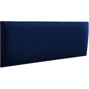 RAVIO Gestoffeerde wandpanelen | 3D-panelen met schuim | Wandkussen als hoofdbord voor bed | Wanddecoratie voor slaapkamer, kinderkamer, kantoor, hal | Marineblauw, 60 x 15 cm