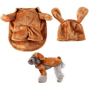 4 Pcs Chucky Hondenkostuum - Cosplay huisdier opstaan ​​grappige doek - Verstelbare Halloween Kostuums voor Kat Hond Cosplay Halloween Kerst Abbto