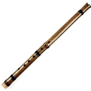Bruine Verticale Bamboefluit Met Zwarte Lijn Muziekinstrumenten Traditioneel Chinees Houten Instrument professioneel bamboe fluit (Color : G Key)