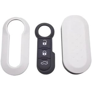 Autosleutel beschermhoes Afstandsbediening Gemodificeerde Flip Silica Autosleutel Shell Voor Panda Voor Punto Voor Bravo Cover Key Cover Case Sleutel Shell(1 UK)