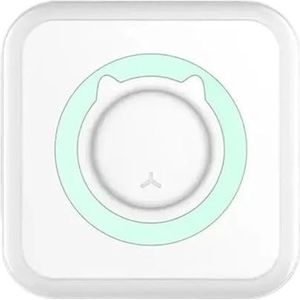 Thermisch Printer Miniprinter Draagbare Thermische Stickers Papier Inktloze Bluetooth Draadloze Draagbare Labelprinter Duidelijk Snel(Green)