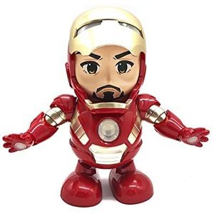 SPIRITS JUNSt Transformbots Speelgoed Gloeiende Iron Man-actiefiguur Muziekactiefiguur, anime-figuur, jongen Mini-actiefiguur Hoog inch