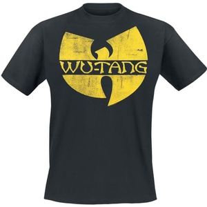 Wu-Tang Clan Heren Logo T-shirt Korte Mouwen Zwart Regular/Standaard Fit, Zwart, S