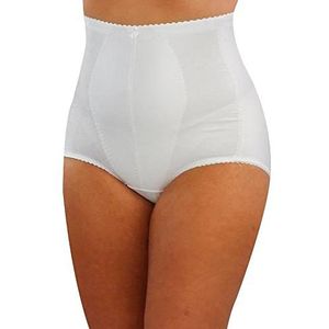 Undercover Dames Tummy Tuck & Bum Lift Medium Control Smoothing Panty Girdle Slips - Zwart, Wit, Huid, Wit, L