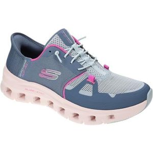 Skechers Dames Glide-Step Pro Hands Free Slip-ins Sneaker, Sltp=Leisteen/Roze, 9 Wide