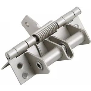 Deurveerscharnier, Automatisch sluitende deurscharnier met veer, 4 inch, veelkleurig(Silver)