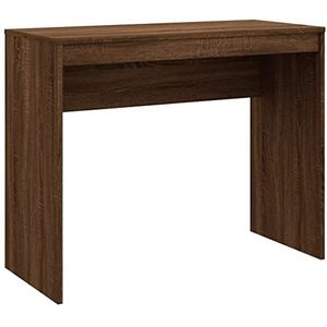 vidaXL Bureau 90x40x72 cm bewerkt hout bruineikenkleurig