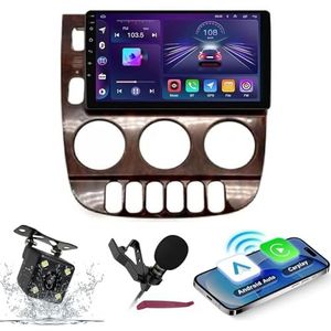 Android 14 Autoradio Navi voor B-enz ML 350 (W163) 2001-2005 9 ""Screenradio met draadloze carplay Android Car GPS Navigatie-ondersteuning Bluetooth 5.0 HIFI FM 5G-WiFi SWC MIC-camera,M100s