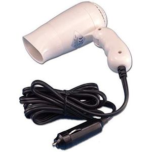 Haardroger, 12 V, met kabel, 2 m, stekker voor sigarettenaansteker