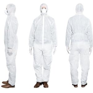 MaiMed overall beschermende kleding werkpak schilder, wit, 2 gr, 1 st XX-Large