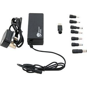 Powercool PC-ACU65H-S V4 65W 19V 3.42A universele laptop AC-adapter met 8 TIPS - zwart