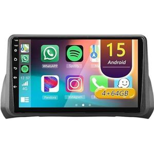 Android 15 Radio,voor Fiat Argo 2019-2022, 9 inch Touchscreen Autoradio met Wireless CarPlay Android Auto Bluetooth WIFI GPS-navigatie swc(F 8core(8G+256G))