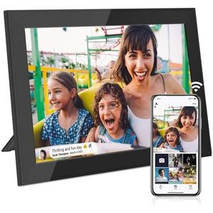WiFi 10.1 Smart WiFi Digitaal Fotolijstje 1280x800 IPS LCD Touchscreen Automatisch Roterend Elektronisch Digitaal Fotolijstje Eenvoudig delen