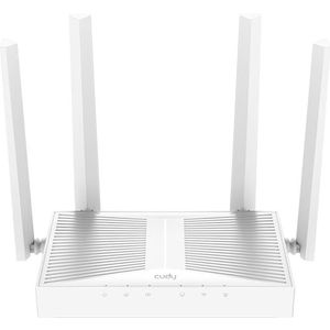 Cudy - AX3000 - Gigabit Wi-Fi 6 Mesh Router - Wit - Dual-Band - 5 Poorten