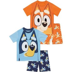 Bluey Pyjama Set | 2-Pack Jongens Pyjama’s | Bingo Korte Pyjama Voor Jongens | Blauw 92