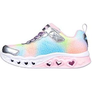 Skechers Meisjes 302315l Smlt Sneaker, Zilver synthetisch gaas, 33 EU