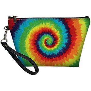 SEANATIVE Cosmetische tas voor vrouwen reizen accessoires draagbare handige make-up tas stropdas kleurstof patroon