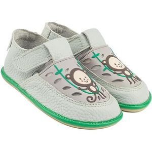 Magical Shoes Barefoot schoenen voor jongens en meisjes, kinderschoenen, antislip zool, Barefoot schoenen, minimalistische schoenen met klittenbandsluiting, maat 21-28, Gaga, Grijze overall, 23 EU