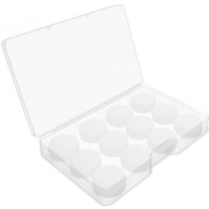 YPYMOD 6 paar oordopjes van siliconen om te slapen, geluidsdempend, zacht, vormbaar, herbruikbaar, voor dames en heren, zwembad (wit)