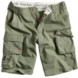 Surplus Raw Vintage Cargo Trooper Shorts voor heren, olijf, M