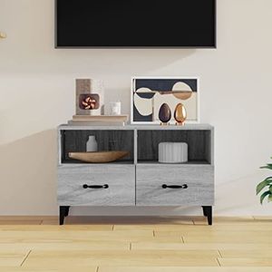 AJJHUUKI Entertainmentcentra en tv-standaards Tv-meubel Grijs Sonoma 80x36x50 cm Engineered Houten Meubels
