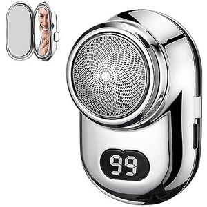 Youding Baardscheerapparaat | 1,49 draagbare zakroterende scheerapparaten | Draagbare zakformaat reisbaardtrimmer | Snel opladen mannelijk elektrisch voor thuis, nieuwjaarscadeau