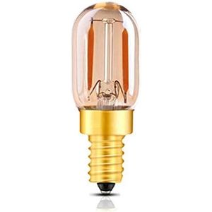 2 PCS T22 LED lamp E12 E14 DC/AC 12V-24V 220V Bulb Amber Glass Tubular Bulb 1W 2200K 360 ° decoratieve hanglamp Nee Dimbaar Bulb LED gloeidraadbol,1,E14 12~24V