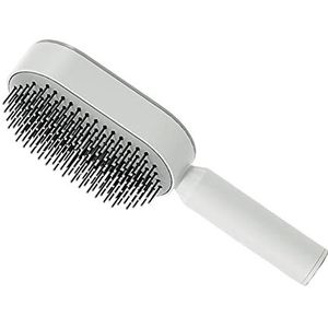 Draagbare Ontwarrende Haarborstel Styling Tools voor Reizen Dunne Dikke Haar Wit