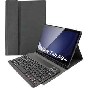 Toetsenbordhoes Voor Samsung Galaxy Tab A9 Plus 11 Inch (SM-X210/X216/X218) - Draadloos, Afneembaar Toetsenbord Met Achtergrondverlichting, Hoes Met Penhouder,zwart