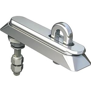 Zinklegering Flat Lock Met Hangslot Industriële Apparatuur Netwerk Chassis Kabinet Deurslot 1Pcs