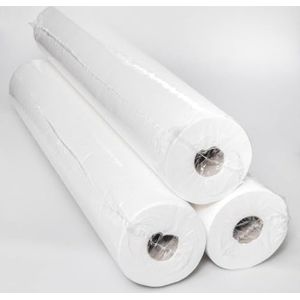 KURTT - Onderzoektafelpapier (12 rollen)- Onderzoek papier - Massage tafel papier - Behandeltafelpapier - Onderzoeksbankpapier - behandelpapier - Cellulose - rol 2 laags 60 cm x 50 mtr