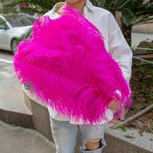 Groothandel roze struisvogelveren voor carnaval feest handwerk decoratieve veren maken bruiloft tafel vaas accessoires 10pcs/lot-koningsblauw-15-20cm 6-8