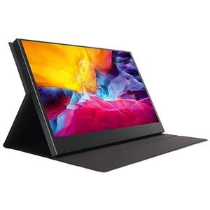 Draagbare Monitor, Plug-and-play Dubbele Luidsprekers HDR-modus 13,3 Inch FHD 1920x1080P Aluminium Computer Extern Scherm voor Gaming-pc (EU-stekker)