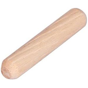 Houten Paspennen M6 × 40mm Houten Deuvels Set Ronde Gekartelde Hardhout Gegroefde Schroef, 50st