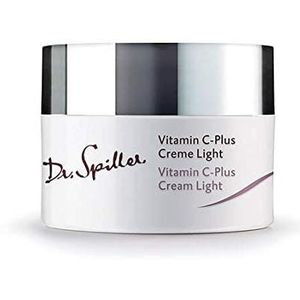 Dr. Spiller - Vitamine C-Plus Cream Light | Intensief gladmakende werking | Voor de uitgepowerde huid | Met vochtbindend hyaluronzuur | Dagverzorging | 4 potjes van 50 ml = 200 ml