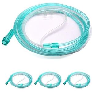 Set van 3 zachte zuurstofkanalen met hoge doorstroming en gevoelige slangen met 7-voets met standaard aansluiting, O2-slangaccessoire voor volwassenen