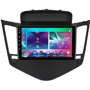 9"" Android 14 Touchscreen Autoradio 2 din met AHD Omgekeerd beeld Bediening op het stuur Bluetooth GPS navigatie Draadloze CarPlay voor Chevrolet Cruze 2009-2014(Q300(6+128G))
