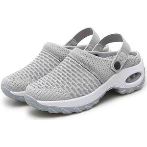 Women's Orthopedic Clogs With Air Cushion Support To Reduce Back And Knee Pressure Orthopedic Clogs For Women (Color : Gray, Size : 36 EU)