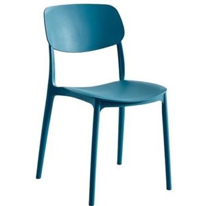 Eetkamerstoelen Kunststof stoel Stoel met brede rugleuning Moderne eetkamerstoel Keukenstoel Vrijetijdsstoel Koffiestoel Bureaustoel Balkonstoel voor Thuiskeuken en Café-bar (Color : B, Size : 1pcs