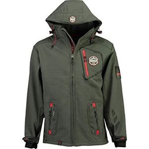 Geographical Norway Softshell jas voor heren, functionele jas, outdoor, regen, sport, dark grey, 3XL