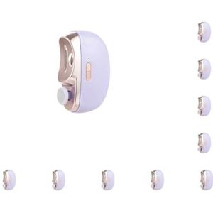 10 Set Elektrische Nail Clip Veilig En Hygiënische Nail Clippers Voor Duurzaam Draagbare Elektrische Nail Clippers Nail Supplies Nail Cutter Paars