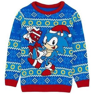 Sonic the Hedgehog Kids Christmas Jumper Boys Girls gebreide trui 5-6 jaar