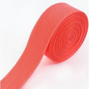 meter 10-50 mm elastische banden voor broeken taille rubberen band stretch singels tapes riem DIY ondergoed kleding naaien accessoires-WatermelonRed-50mm-5Meter