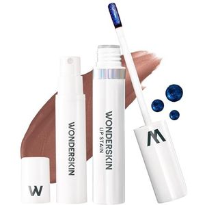Wonderskin Wonder Blading All Day Lip Stain Peel Off and Reveal Kit - langdurige, waterdichte bruine liptint, transferbestendige natuurlijke make-up vlek kit (schuik)