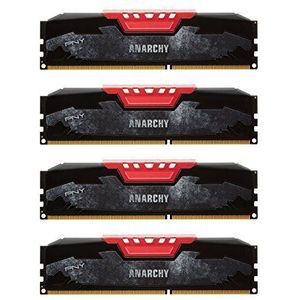 PNY Anarchy CL10 Werkgeheugen voor desktop-pc, DDR3, 1866 MHz (PC3-14900), 16 GB kit (4 x 4 GB) rood