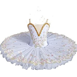 Meisjes Professionele Ballet Tutu Wit Zwanenmeer Competitie Jurk en Vrouwen Party Dans Kostuums Ballet Tutu rok Schaatsen Dancewear Ballerina Outfit,A,L
