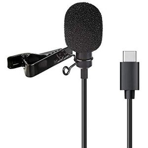 ayex Lavalier-microfoon met USB-C bijv. voor smartphones, tablets, pc, perfect voor interviews, vlogging, livestreams, LV-1