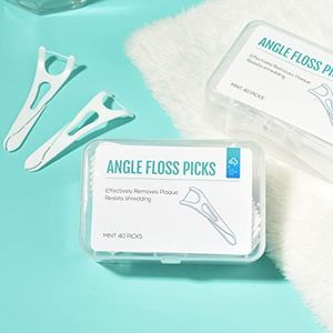Y-Kelin Gngle Floss Picks Draagbare Orthodontie Tand Pick Tanden Reinigen (40picks)... (1 Pack)