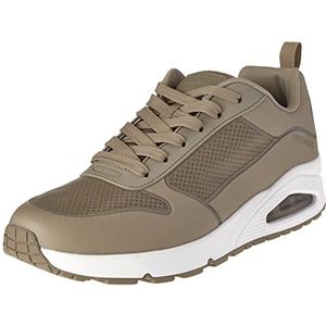 Skechers Heren Uno Sol Sneaker, Taupe Tpu Hot Melt Mono Mesh Trim, 40 EU